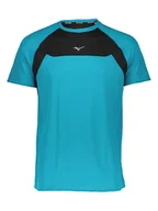 Koszulki sportowe męskie - Mizuno Koszulka sportowa "Dry Aero Flow" w kolorze czarno-turkusowym - miniaturka - grafika 1