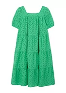 Sukienki - s.Oliver Sukienka midi Junior Girl's z haftem, zielona, 170, zielony, 170 cm - miniaturka - grafika 1