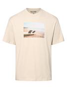 Koszulki męskie - Jack & Jones - T-shirt męski  JORCopenhagen, beżowy - miniaturka - grafika 1