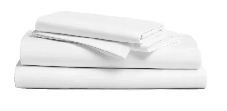 Prześcieradło Białe Hotelowe 200x220 Bawełna Lux