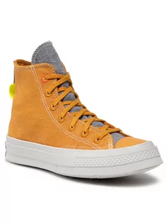 Trampki damskie - Converse Sneakersy Chuck 70 Hi 168615C Pomarańczowy - grafika 1
