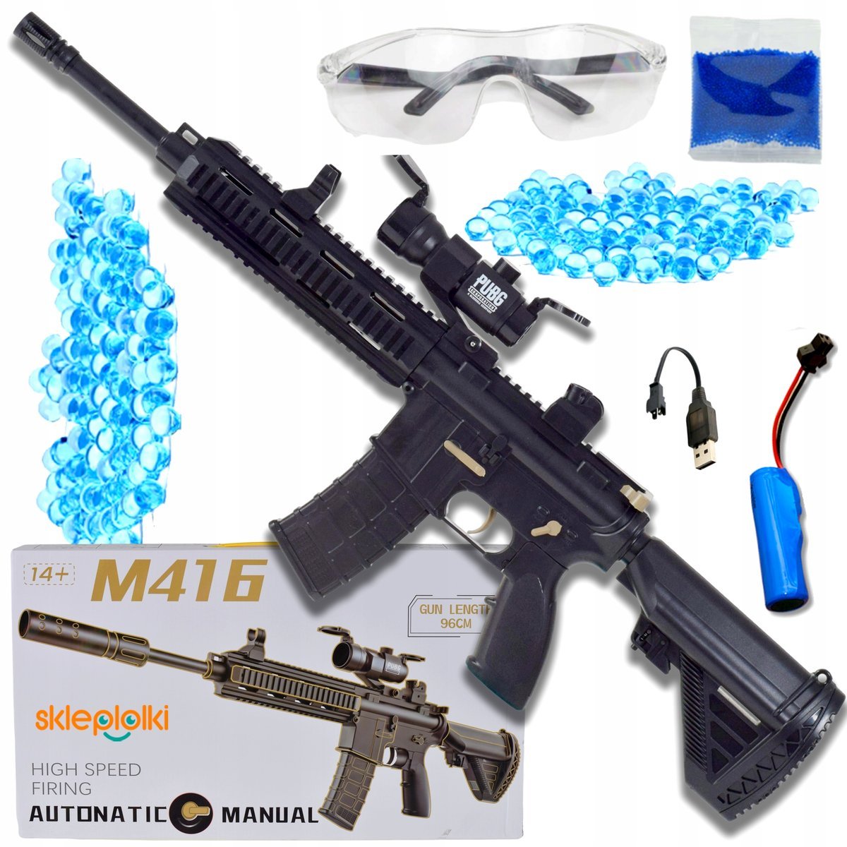 DUŻY KARABIN AUTOMAT 2W1 IMPONUJĄCY DESIGN REALISTYCZNY CELNY TRAFNY ZESTAW