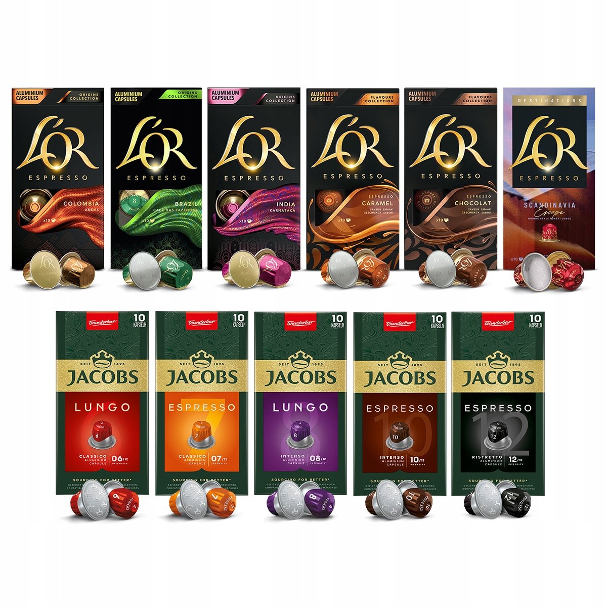 Kapsułki Jacobs L'or do Nespresso(r)* mix z Scandinavia Escape 9+2 Gratis!