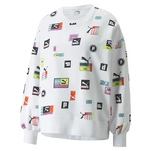 Bluza damska Puma BRAND LOVE OVERSIZED CREW NECK biała 53435102-M - Bluzy damskie - miniaturka - grafika 1
