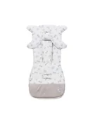 Akcesoria do wózków - Adamex Wkładka do spacerówki Miu-Mio z motylkiem Szary słonik - miniaturka - grafika 1