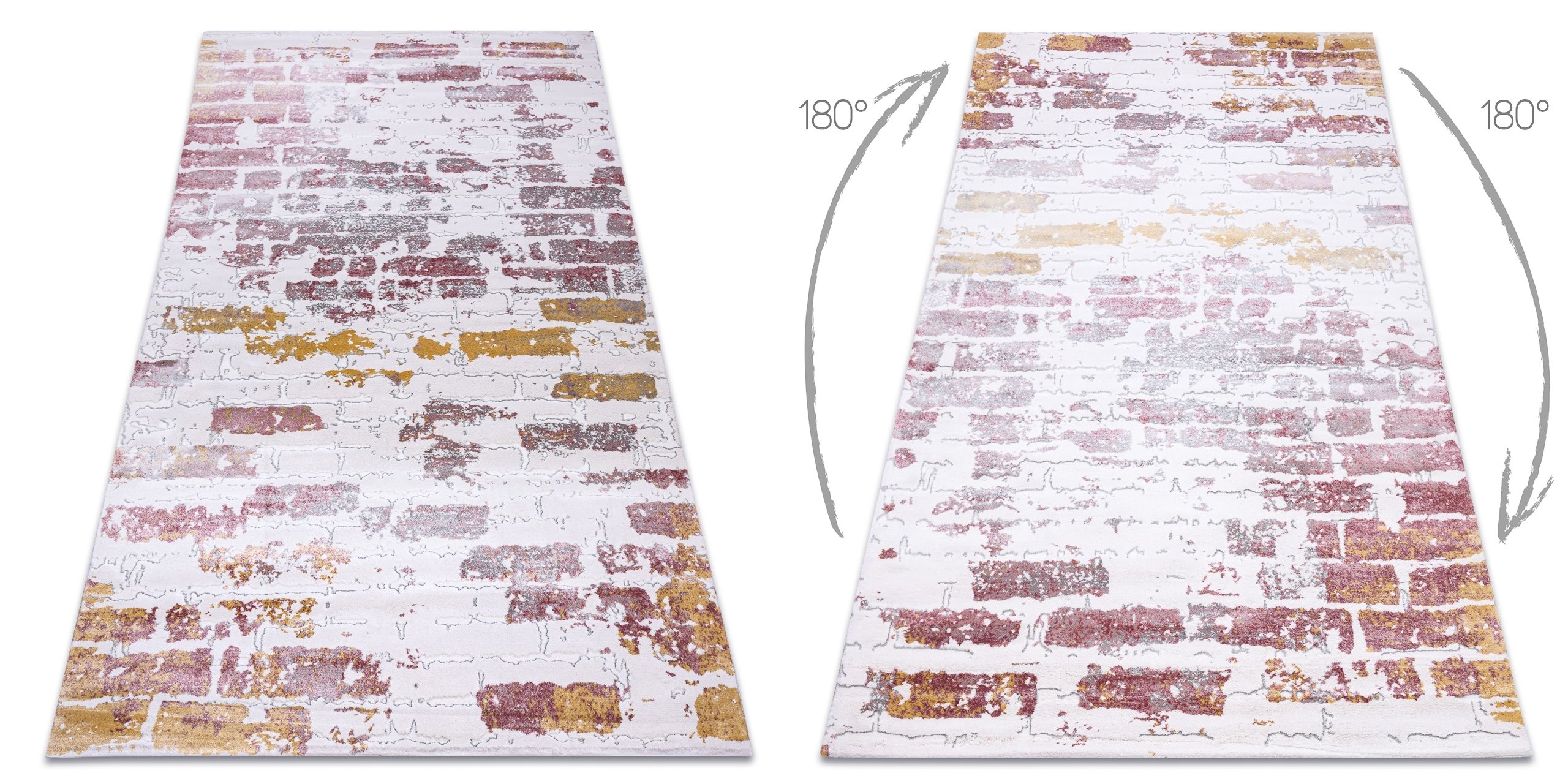 Dywan AKRYL DIZAYN 125/5057 róż wielokolorowy 100x300 cm