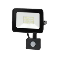 Oświetlenie warsztatowe - Naświetlacz halogen domo 30 W czujnik PIR zimna biel CW - miniaturka - grafika 1