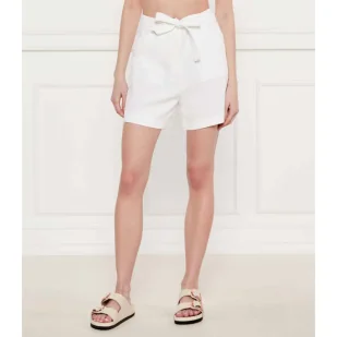 GUESS Szorty + pasek NEW VALENTINA Loose fit - Spodenki damskie - miniaturka - grafika 1