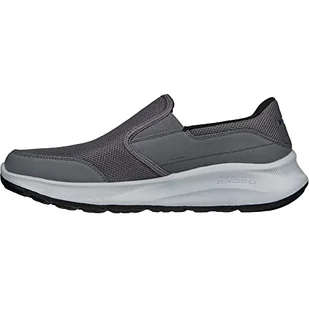 Skechers Męskie trampki typu Char 232515, siatka na węgiel drzewny/Duraleather/Trim, 40 EU - Trampki męskie - miniaturka - grafika 1