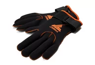 Rękawiczki sportowe damskie - Neoprenowe Rękawice Do Morsowania Czarno-Pomarańczowe Cold Water Thermo Gloves - miniaturka - grafika 1