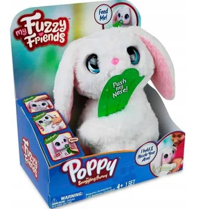 MY FUZZY FRIENDS Króliczek interaktywny POPPY dźwięki, reakcje Królik Inter - Zabawki interaktywne dla dzieci - miniaturka - grafika 1
