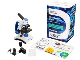 Mikroskop Discovery Pico biało-niebieski - Mikroskopy i lupy - miniaturka - grafika 3