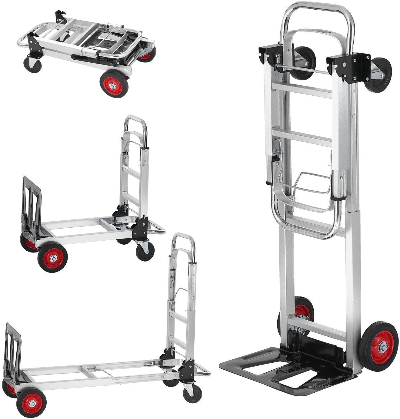 Wózek transportowy magazynowy składany aluminiowy 181 kg