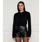 Swetry damskie - Patrizia Pepe Kardigan | Cropped Fit - miniaturka - grafika 1