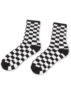Vans Skarpety Wysokie Męskie Checkerboard Crew VN0A3H3OHU0 Czarny - Skarpetki męskie - miniaturka - grafika 1