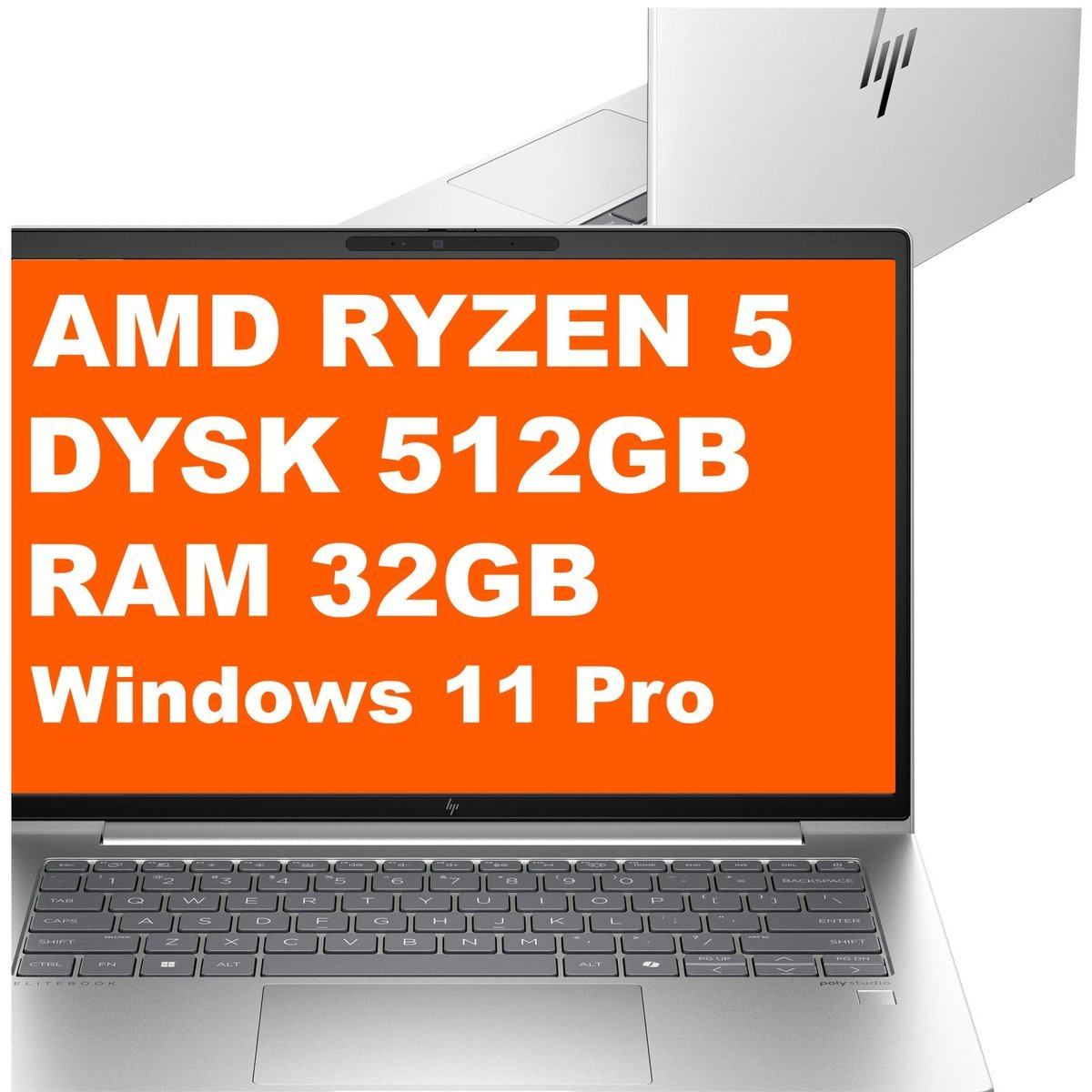 HP EliteBook 645 G11 / BF5Z7EC / Ryzen 5 / 32GB / 512GB / AMD Radeon / WUXGA / WWAN / Win 11 Pro / Srebrny