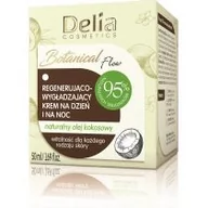 Kremy do twarzy - Delia Cosmetics Cosmetics Botanic Flow Krem regenerująco-wygładzający z olejem kokosowym na dzień i noc 50ml - miniaturka - grafika 1