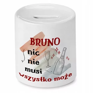 Skarbonka Dla Bruna na Urodziny Imieniny Prezent z Nadrukiem ze Zdjęciem - Skarbonki - miniaturka - grafika 1