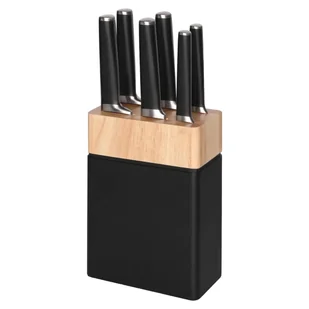 Zestaw noży w bloku 7 el. komplet noże w stojaku PREMIUM Maku Kitchen life - Noże kuchenne - miniaturka - grafika 1