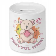 Skarbonki - Skarbonka Z Misiem Miś Słodki na Prezent z Nadrukiem ze Zdjęciem - miniaturka - grafika 1