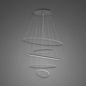 Lampy sufitowe - Altavola Design Lampa wisząca Lampa wisząca Ledowe okręgi No.5 150 cm 3k czarna ściemnialna LA085/P_150_in_3k_black_dimm - miniaturka - grafika 1