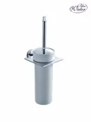 Akcesoria do wc - Blue Water HUG-031 materiał mosiądz wykończenie chrom biały pojemnik na szczotkę wykonany z porcelany Dbałość o szczegóły trwałość i elegancja to cechy wspóln - miniaturka - grafika 1