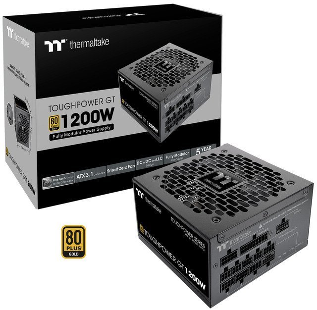 1200W Thermaltake Toughpower GT 1200W ATX3.1/GEN5 80+G BK