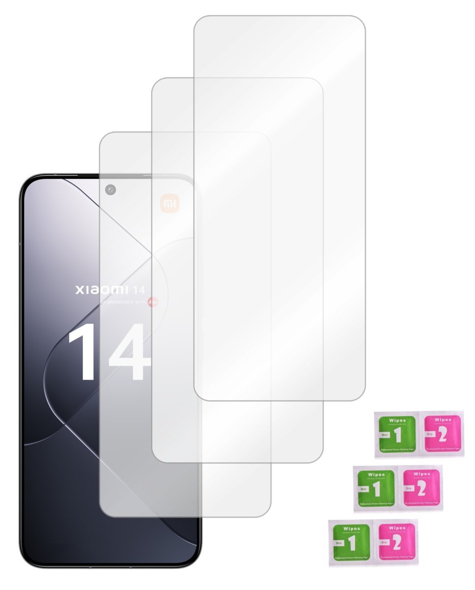 Szkło ochronne do XIAOMI 14 hartowane na ekran 9H szybka mocne 3 sztuki