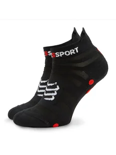Compressport Skarpety Niskie Unisex Pro Racing Socks v4.0 Ultralight Run Low XU00051B Czarny - Skarpetki sportowe męskie - miniaturka - grafika 1