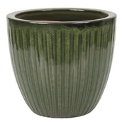 Donice - Donica 4377 szkliwo mrozoodporna 28 x 28 cm zieleń 013 - miniaturka - grafika 1