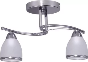 Kaja Samira lampa podsufitowa 2x40W chrom/szkło białe K-JSL-8090/2CHR - Lampy sufitowe - miniaturka - grafika 1