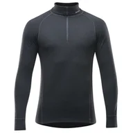 Bluzy sportowe męskie - Golf męski Devold Duo Active Man Zip Neck Rozmiar: M / Kolor: czarny - miniaturka - grafika 1