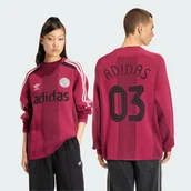 Swetry damskie - Sweter ADICOLOR BLOKECORE LONGSLEEVES LIGHT WEIGHT PULLOVER UNISEX - Adidas - miniaturka - grafika 1