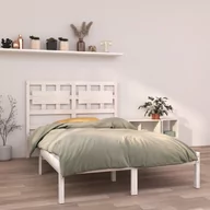 Łóżka - Lumarko Rama łóżka, biała, lite drewno, 120x200 cm - miniaturka - grafika 1