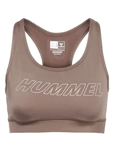 Hummel Biustonosz sportowy "TE Tola" w kolorze jasnobrązowym - Koszulki sportowe damskie - miniaturka - grafika 1