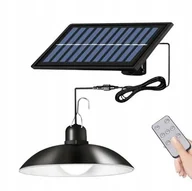 Lampy ogrodowe - ŻYRANDOL Lampa SOLARNA WISZĄCA LED IP44 - PILOT W ZESTAWIE - Do Altanki - miniaturka - grafika 1