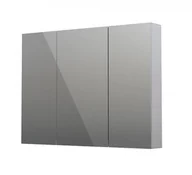 Szafki łazienkowe - Oristo Szafka górna lustrzana NEO 100 cm troje drzwi, CHROM POŁYSK OR00-SGL3D-100-99 - miniaturka - grafika 1