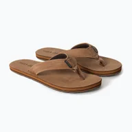Klapki i japonki męskie - Japonki męskie Rip Curl Revival Leather Open Toe tan - miniaturka - grafika 1
