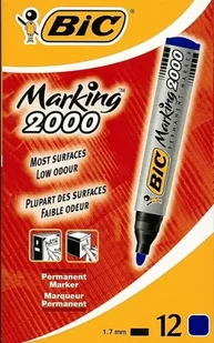 Marker Marking 2000 okrągły niebieski (12szt) BIC - Przybory szkolne - miniaturka - grafika 1