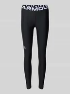 Legginsy - Legginsy dopasowane z nadrukiem z logo - miniaturka - grafika 1