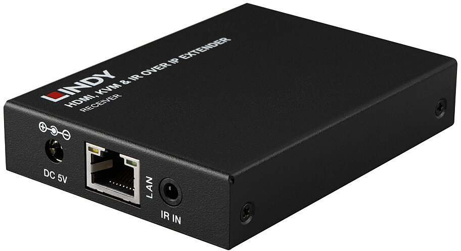 Lindy Przedłużacz HDMI, KVM i IR przez IP, odbiornik