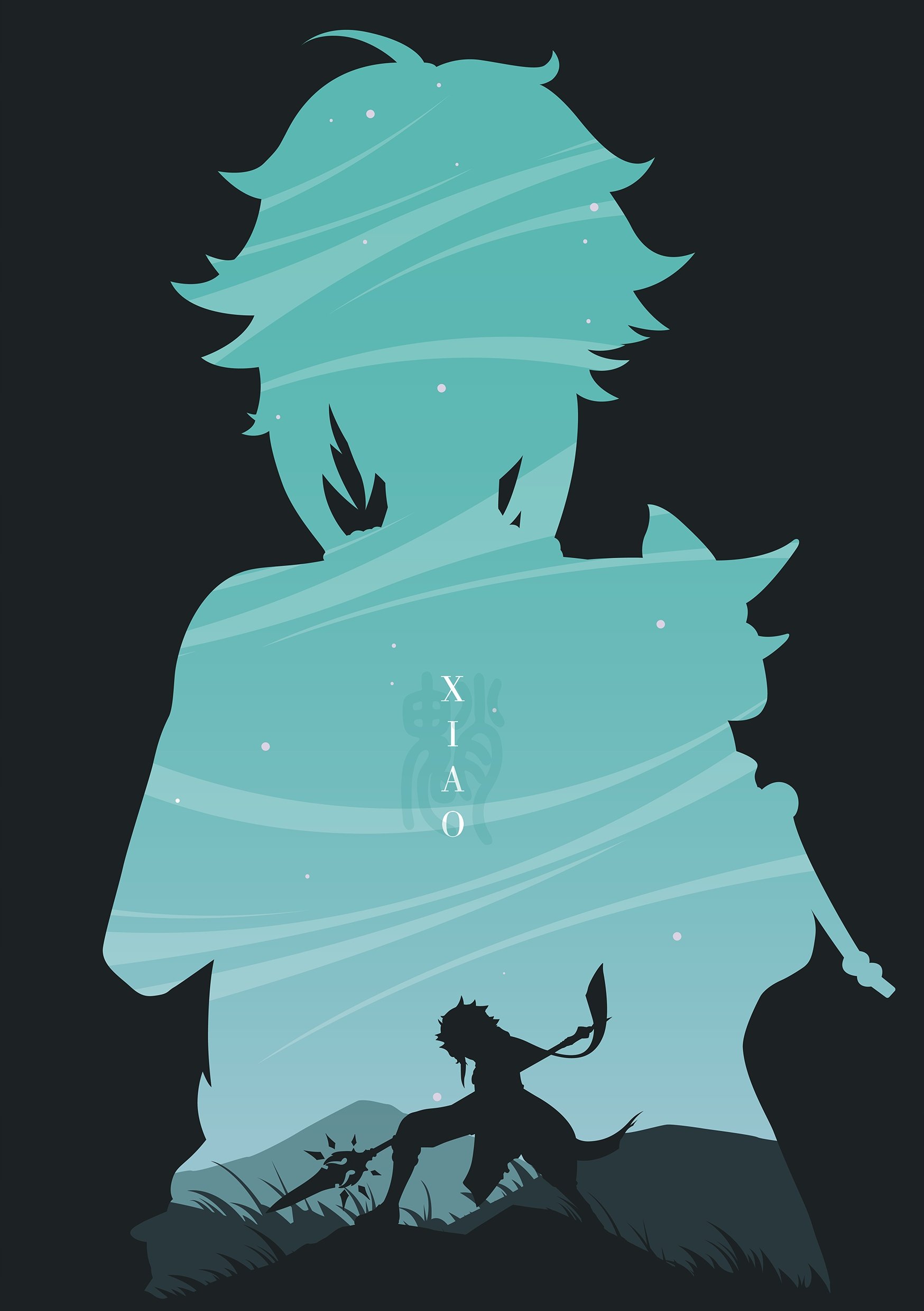 Plakat A1 Genshin Impact Xiao
