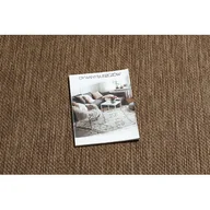 Dywany - Dywan SZNURKOWY SIZAL FLAT 48663/870 brąz GŁADKI Brązowy, 140x200 - miniaturka - grafika 1