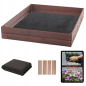 Szklarnie ogrodowe - Skrzynie na Warzywa WARZYWNIAK Podwyższana Grządka 120x100 Rabata EKO - miniaturka - grafika 1