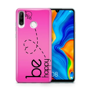 Etui na telefon komórkowy Huawei Xiaomi Protective Case Cover Bumper Cases Shell Ultra Thin, Model: Xiaomi Mi Note 10 Pro, Wybierz wzór: Be Happy Pink - Etui i futerały do telefonów - miniaturka - grafika 1