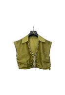 Koszule damskie - Crop top scollo a V Donna TRASH AND LUXURY con applicazione - miniaturka - grafika 1