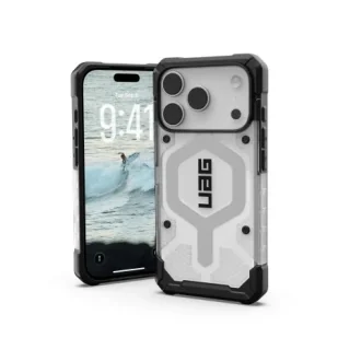 Etui do iPhone 17 Pro UAG Pathfinder Clear MagSafe Biało-Szare - Etui i futerały do telefonów - miniaturka - grafika 1