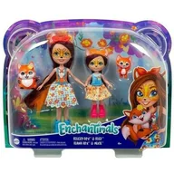 Lalki dla dziewczynek - Enchantimals Felicity i Feana Fox Lalki siostry 2-pak HCF81 HCF81 - miniaturka - grafika 1
