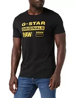 Koszulki męskie - G-STAR RAW Raw. Graphic Slim T-shirt męski, Czarny (Dk Black D14143-336-6484), XXL - miniaturka - grafika 1