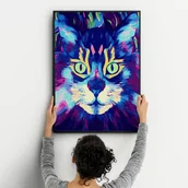 Malowanie po numerach - Zestaw do malowania po numerach - Czary kota 50x40 cm - miniaturka - grafika 1